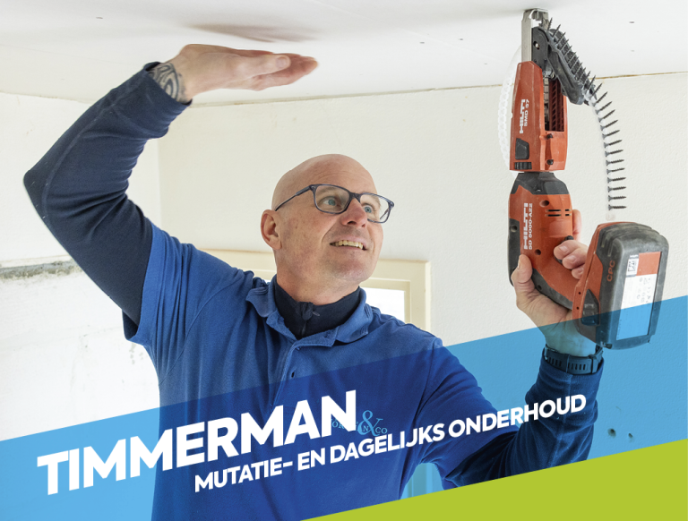 Timmerman mutatie- en dagelijks onderhoud